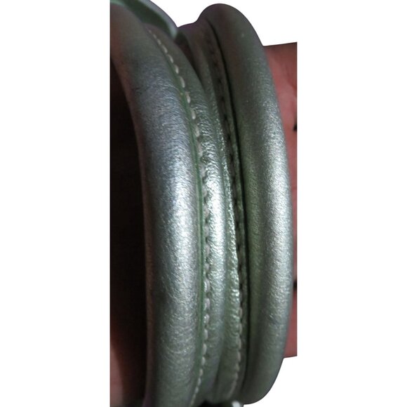 Coach 2005 Limited Edition Raffia & Green Suede Leather Top Handle Tote Satchel - Picture 12 of 16